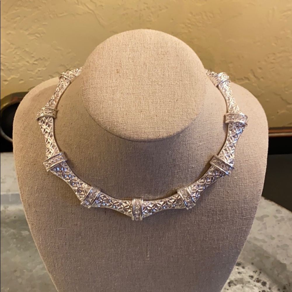 Silver & CZ necklace
